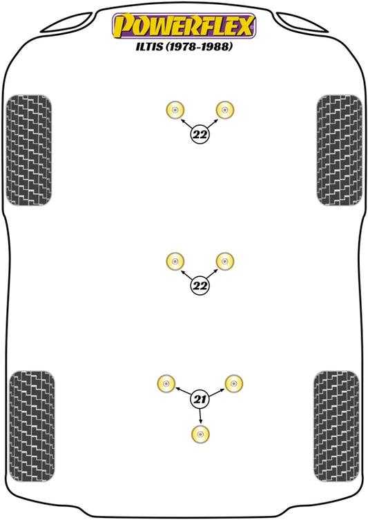 Volkswagen (PFR85-1020KIT2) Engine Mounting Bush Kit of 2