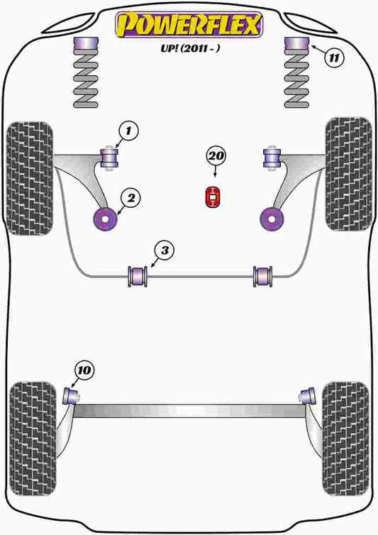 Volkswagen (PFR85-1910) Rear Beam Mounting Bush