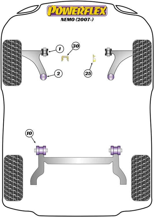 Citroen (PFF80-1702) Front Wishbone Rear Bush