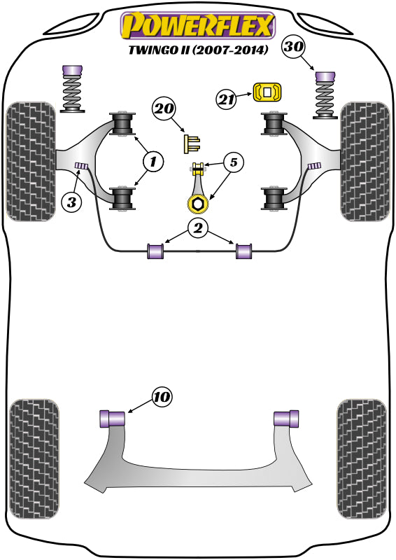 Renault (PFF60-205) Front Anti Roll Bar Outer Mount