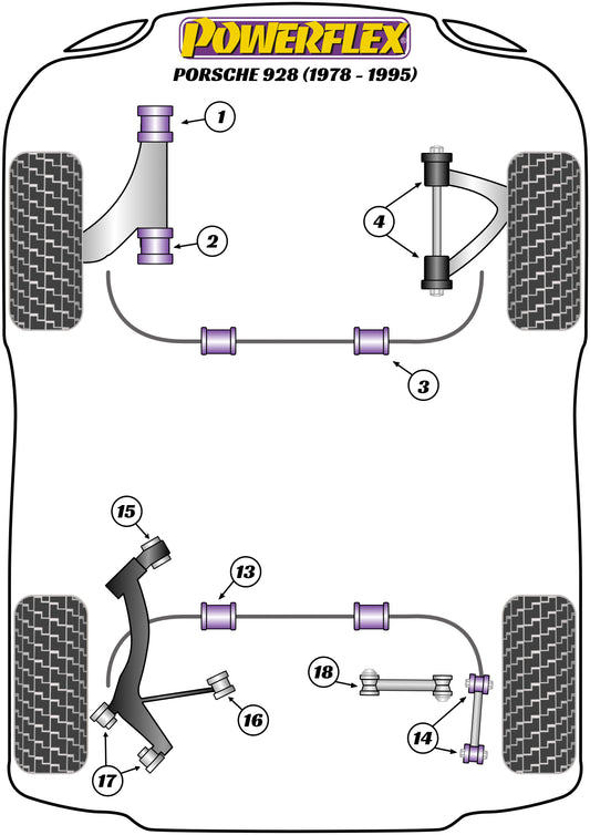Porsche (PFF57-703-26) Front Anti Roll Bar Bush 26mm