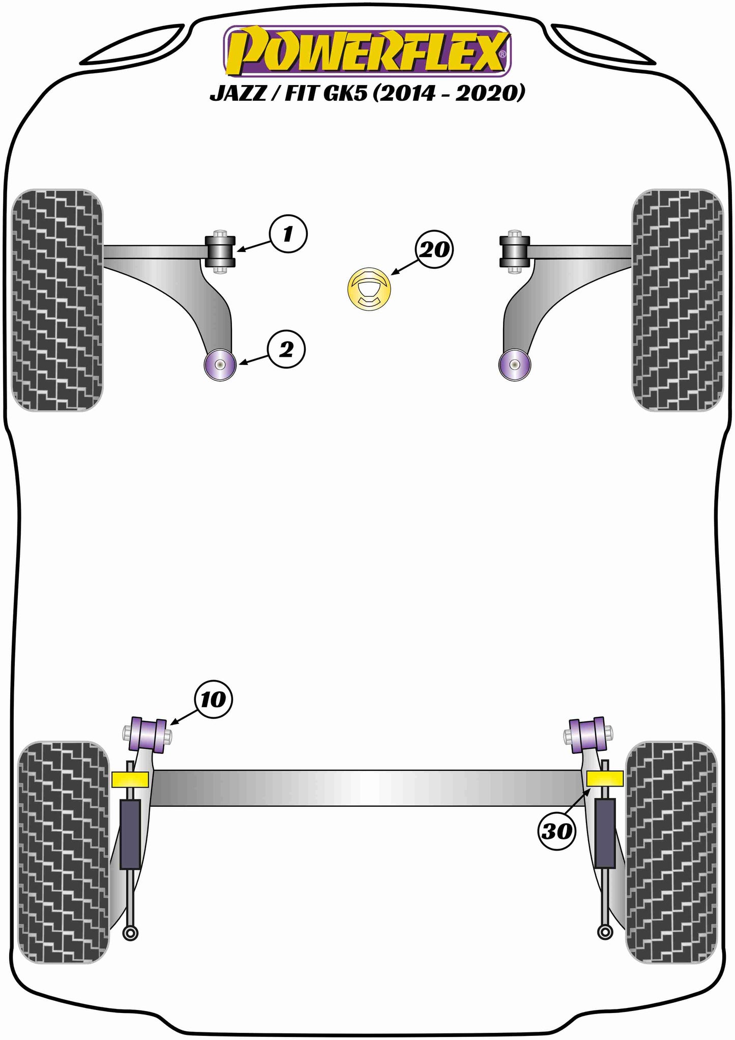 Honda (PFF25-401) Front Arm Front Bush