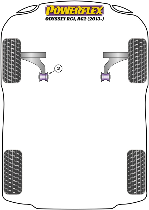 Honda (PFF25-702) Front Wishbone Rear Bush
