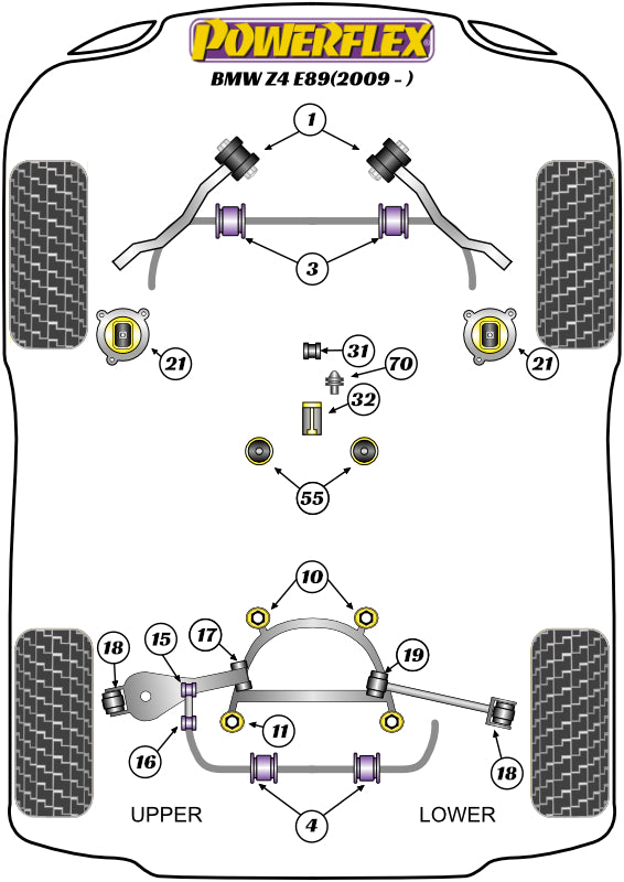 BMW (PFF5-4020) Engine Mount Insert Kit
