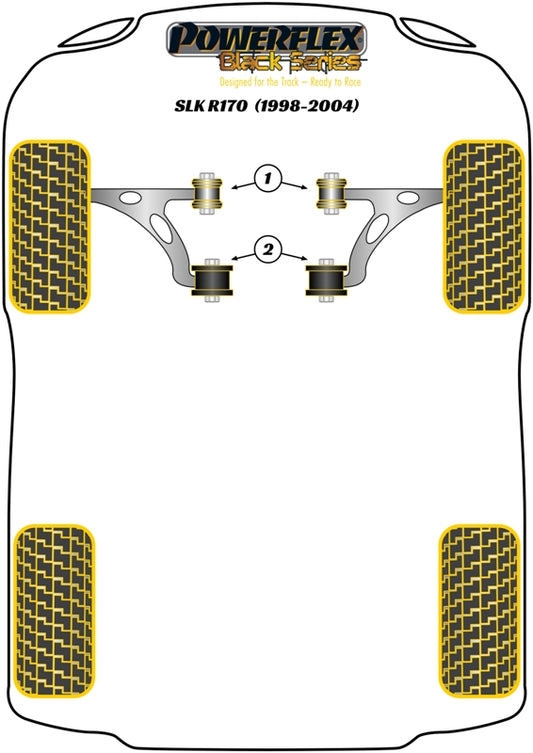 Mercedes-Benz (PFF40-602BLK) Front Track Control Arm Rear Bush