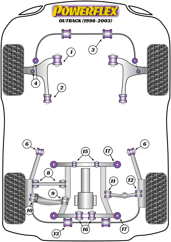 Subaru (PFF69-107) Front Anti Roll Bar End Link
