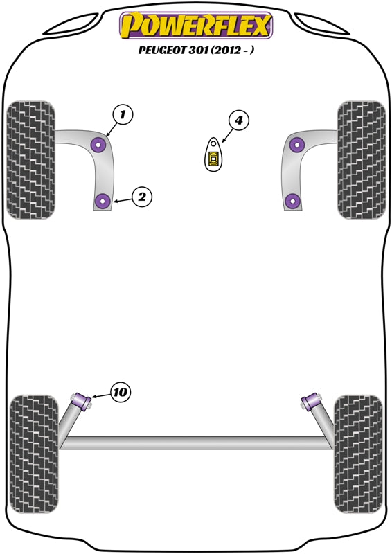 Peugeot (PFF12-205) Lower Engine Mount Insert
