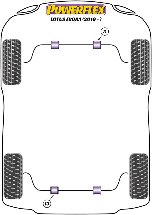 Lotus (PF34-803-21) Rear Anti Roll Bar Bush 21mm