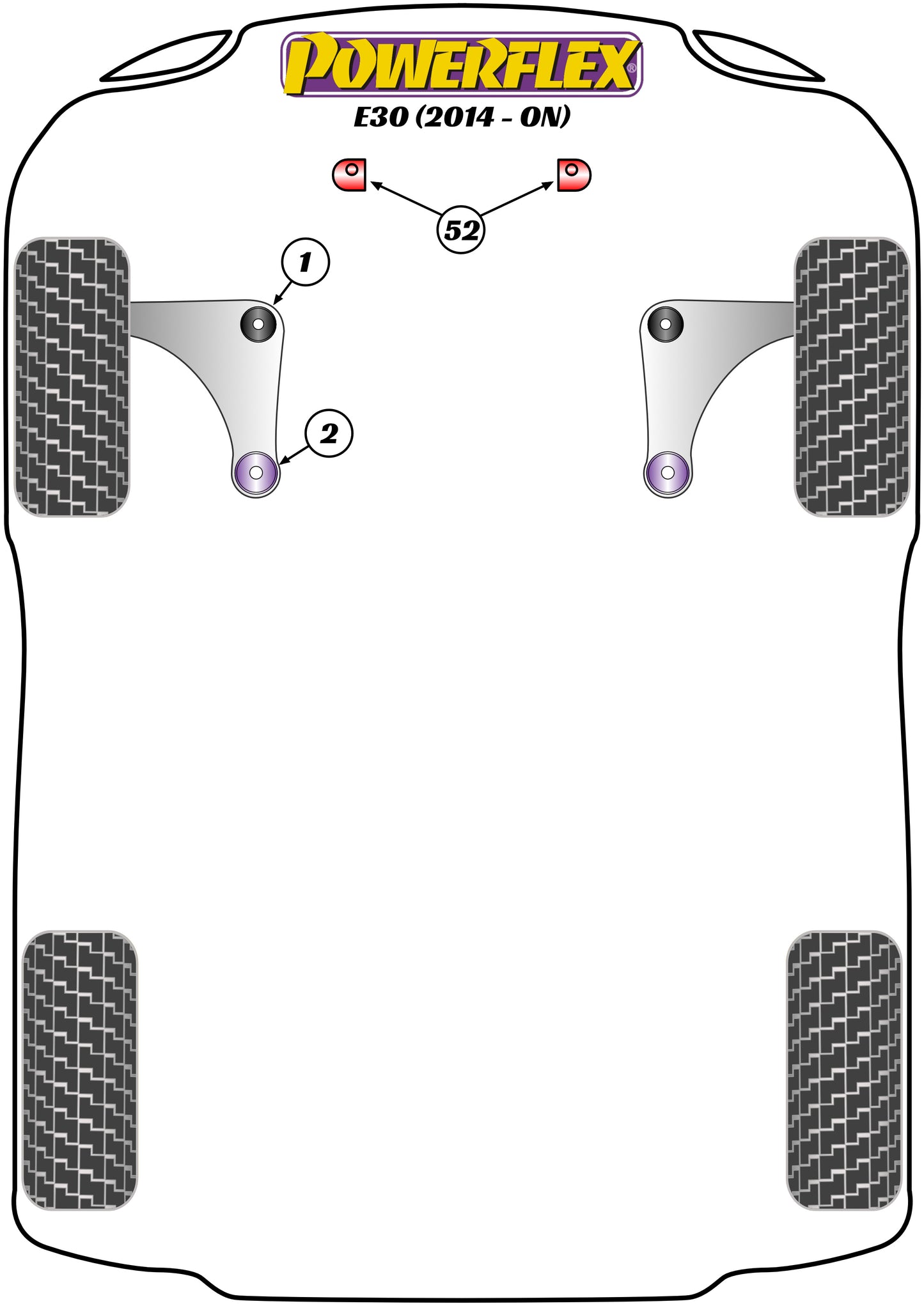 Venucia (PFF5-4652) Offset Lower Radiator Mount Kit