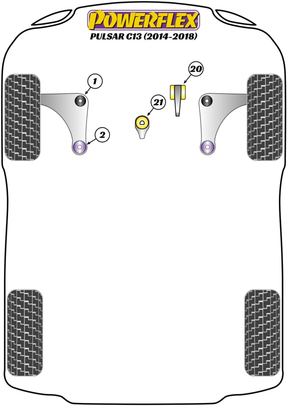 Nissan (PFF46-821) Lower Engine Mount Insert
