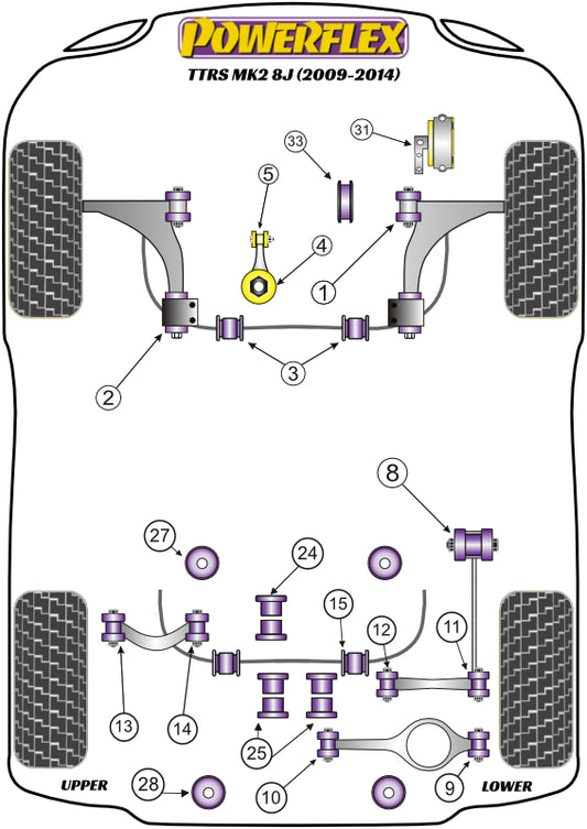 Audi (PFF3-931) Upper Engine Mount Insert