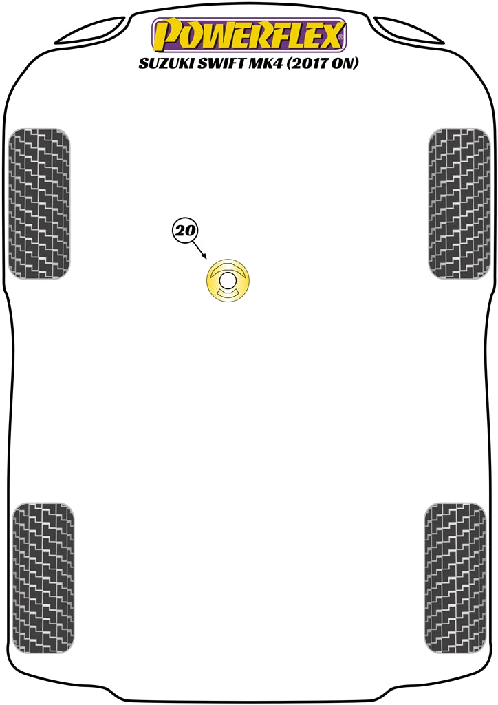 Suzuki (PFF73-523) Lower Engine Mount Insert