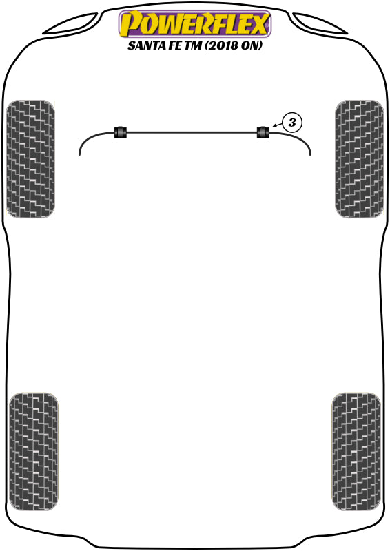 Hyundai (PFF26-103-22.5) Front Anti Roll Bar Bush 22.5mm