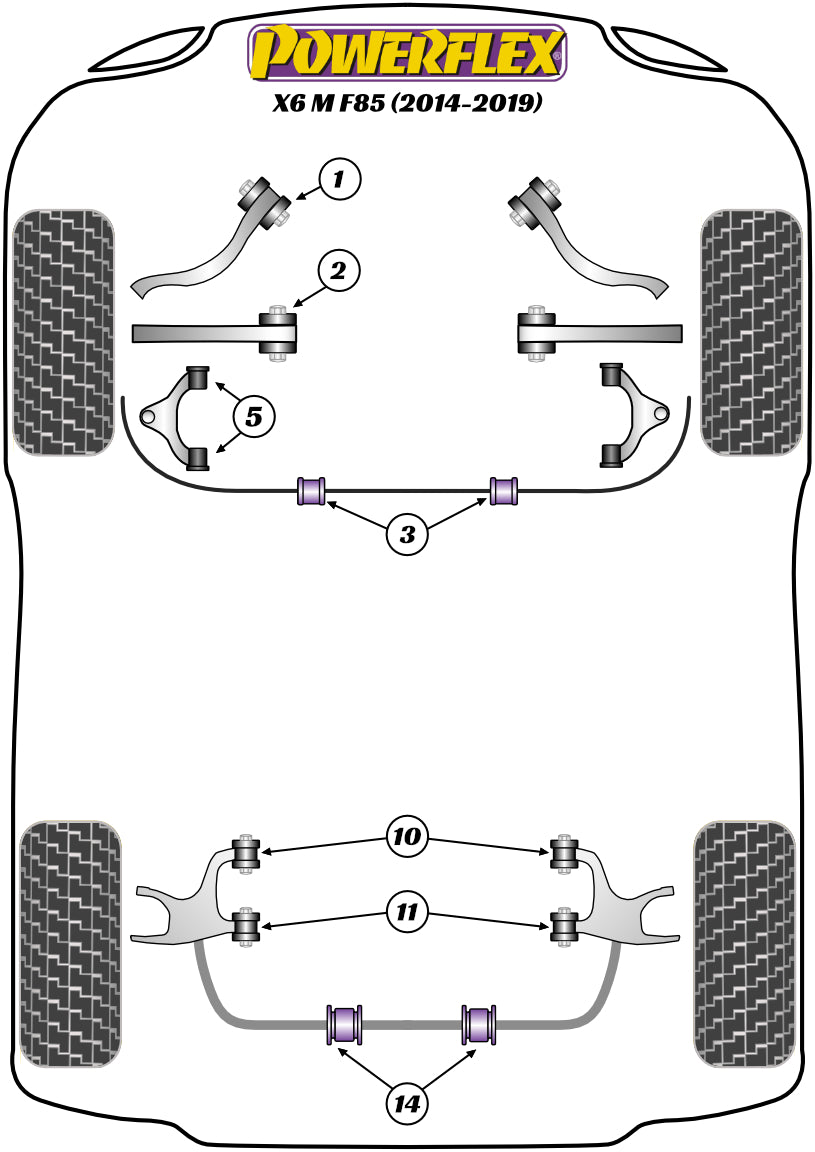 BMW (PFF5-1405) Front Upper Wishbone Bush
