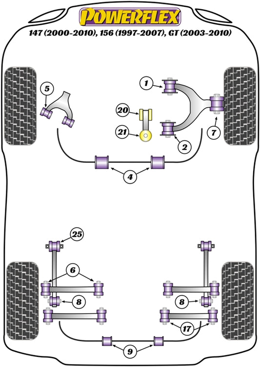Alfa Romeo (PFF1-813) Engine Stabiliser Mounting Bush