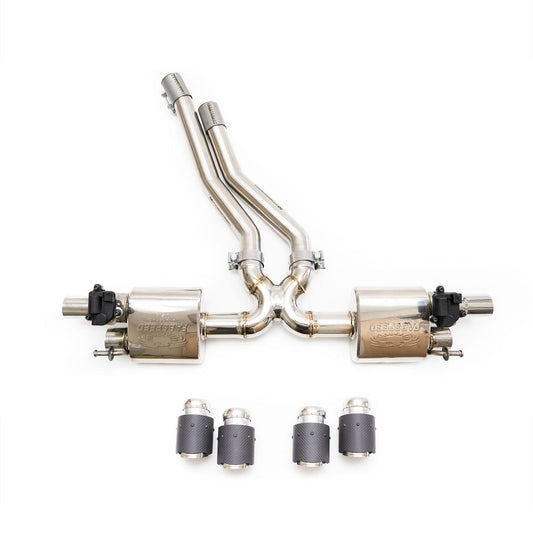 Fabspeed Porsche E3 Cayenne S 2.9L Turbo Valvetronic Exhaust System (FS.POR.E3S.VESX)