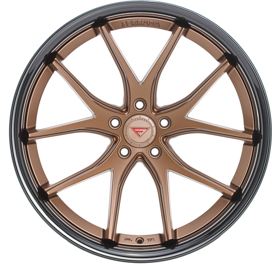 Ferrada Wheels FR2  Matte Bronze With Gloss Black Lip