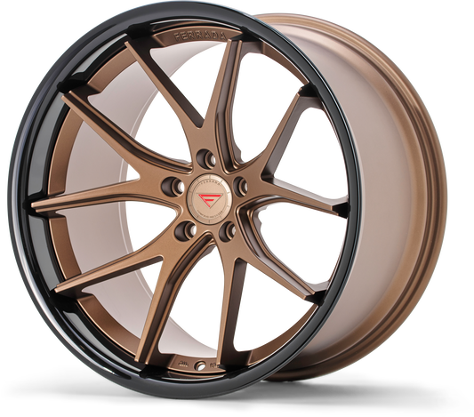 Ferrada Wheels FR2  Matte Bronze With Gloss Black Lip