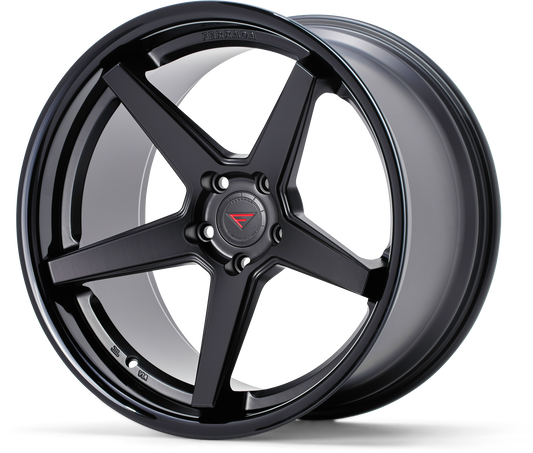 Ferrada Wheels FR3  Matte Black With Gloss Black Lip