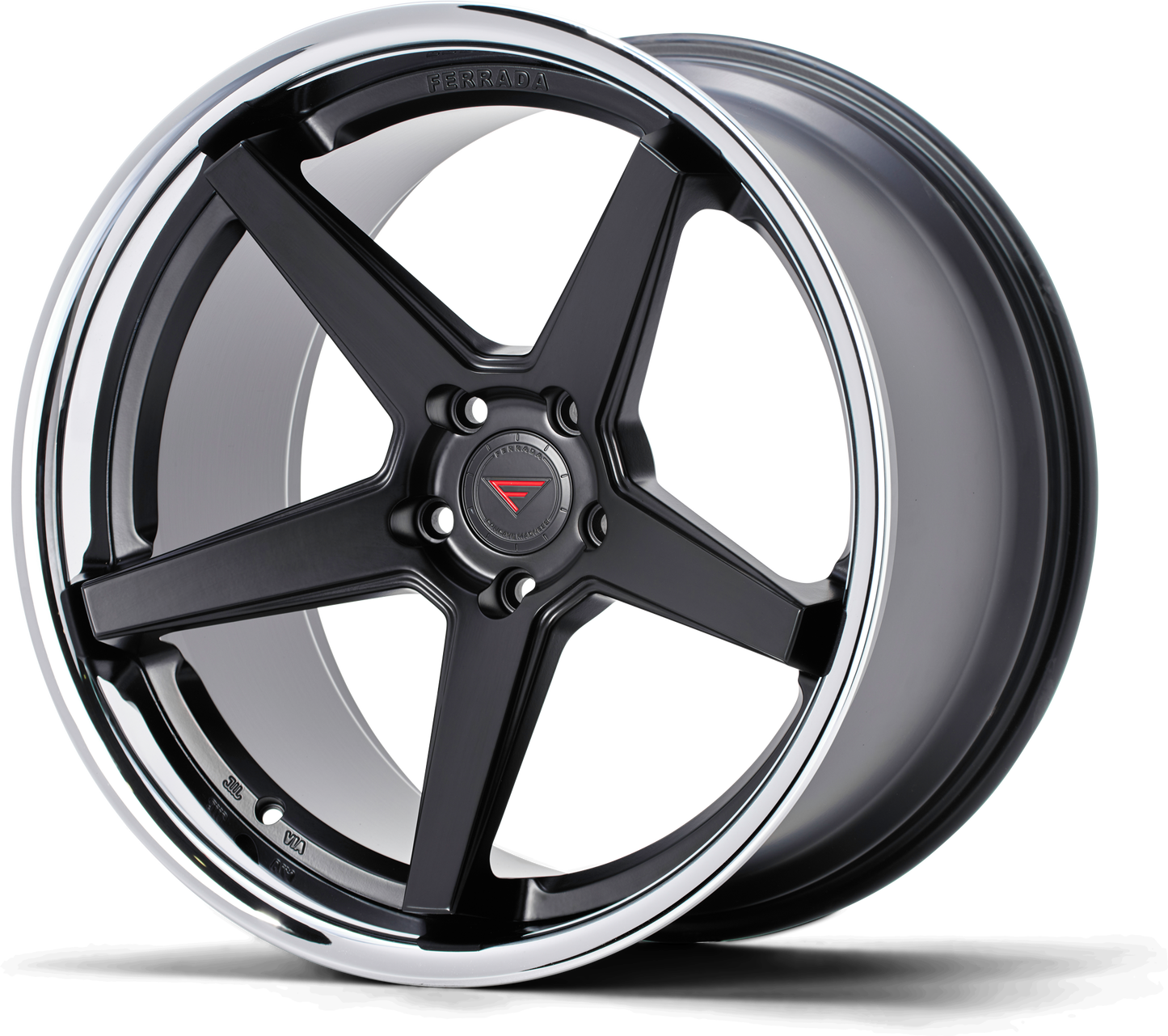 Ferrada Wheels FR3  Machine Black With Chrome Lip