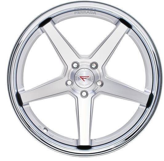 Ferrada Wheels FR3  Machine Silver With Chrome Lip