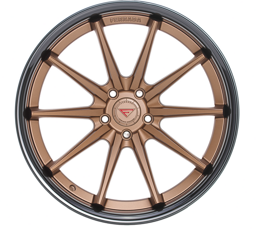 Ferrada Wheels FR4  Matte Bronze With Gloss Black Lip
