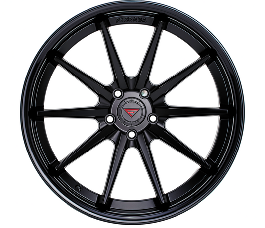 Ferrada Wheels FR4  Matte Black With Gloss Black Lip