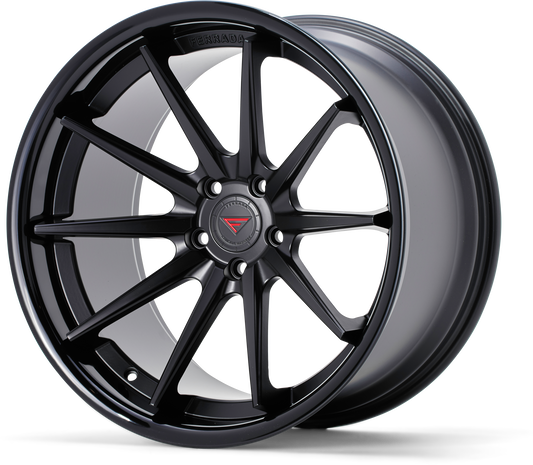 Ferrada Wheels FR4  Matte Black With Gloss Black Lip