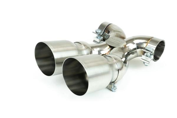 Fabspeed Porsche 718 Boxster/Cayman Maxflo True X-Pipe with Dual Tips 2017 Onwards (FS.POR.718.DLTXX)