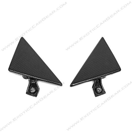 Fabspeed Carbon Fiber Outer Door Triangle Trim - Ferrari 458 Spider/Coupe (FS-CF-FER-4588TT)