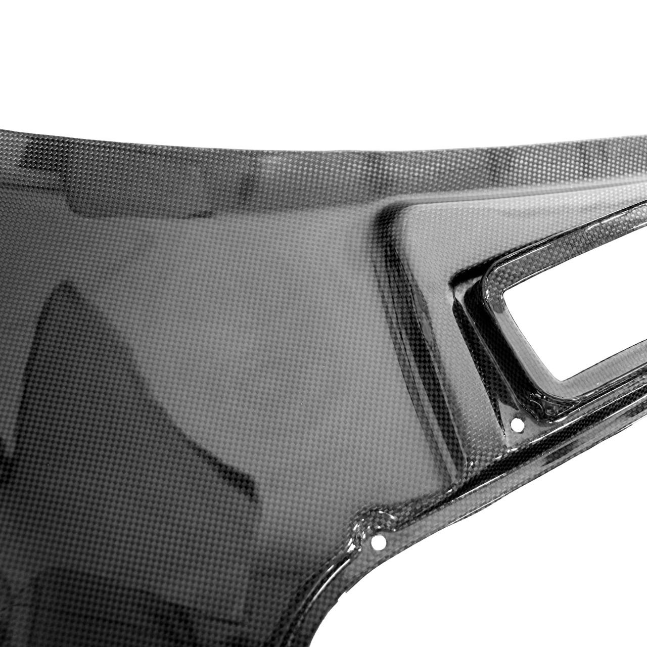 Fabspeed Carbon Fiber Front Bonnet Area Trim - Ferrari 458 Italia/Spider (FS-CF-FER-458FTT)