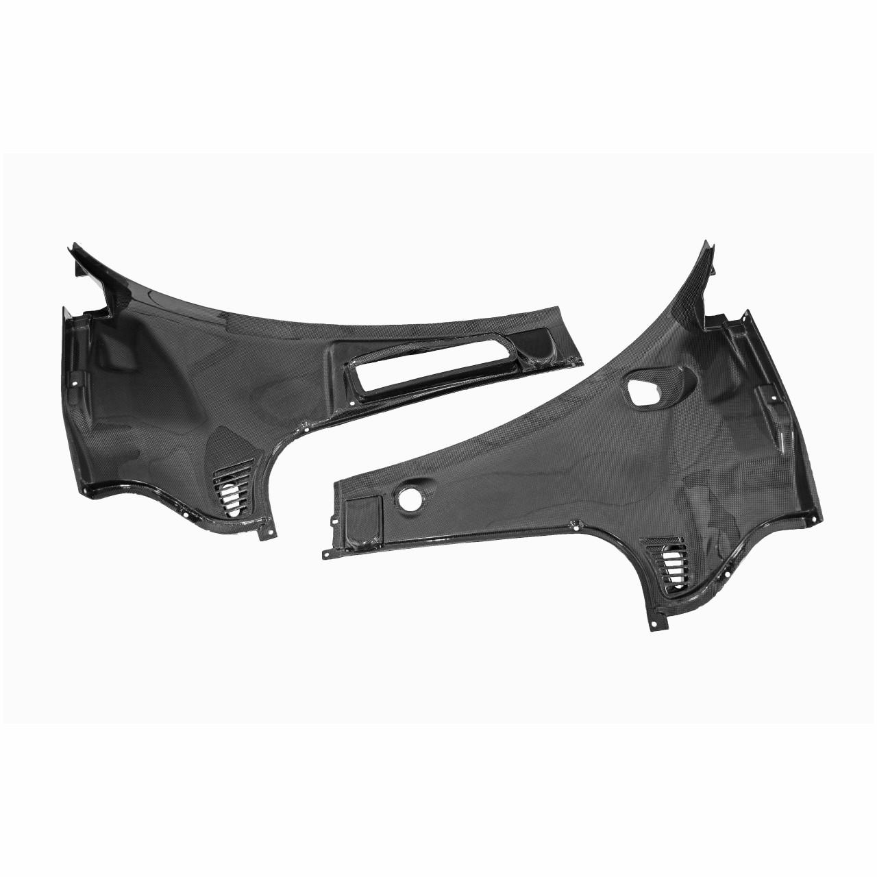 Fabspeed Carbon Fiber Front Bonnet Area Trim - Ferrari 458 Italia/Spider (FS-CF-FER-458FTT)