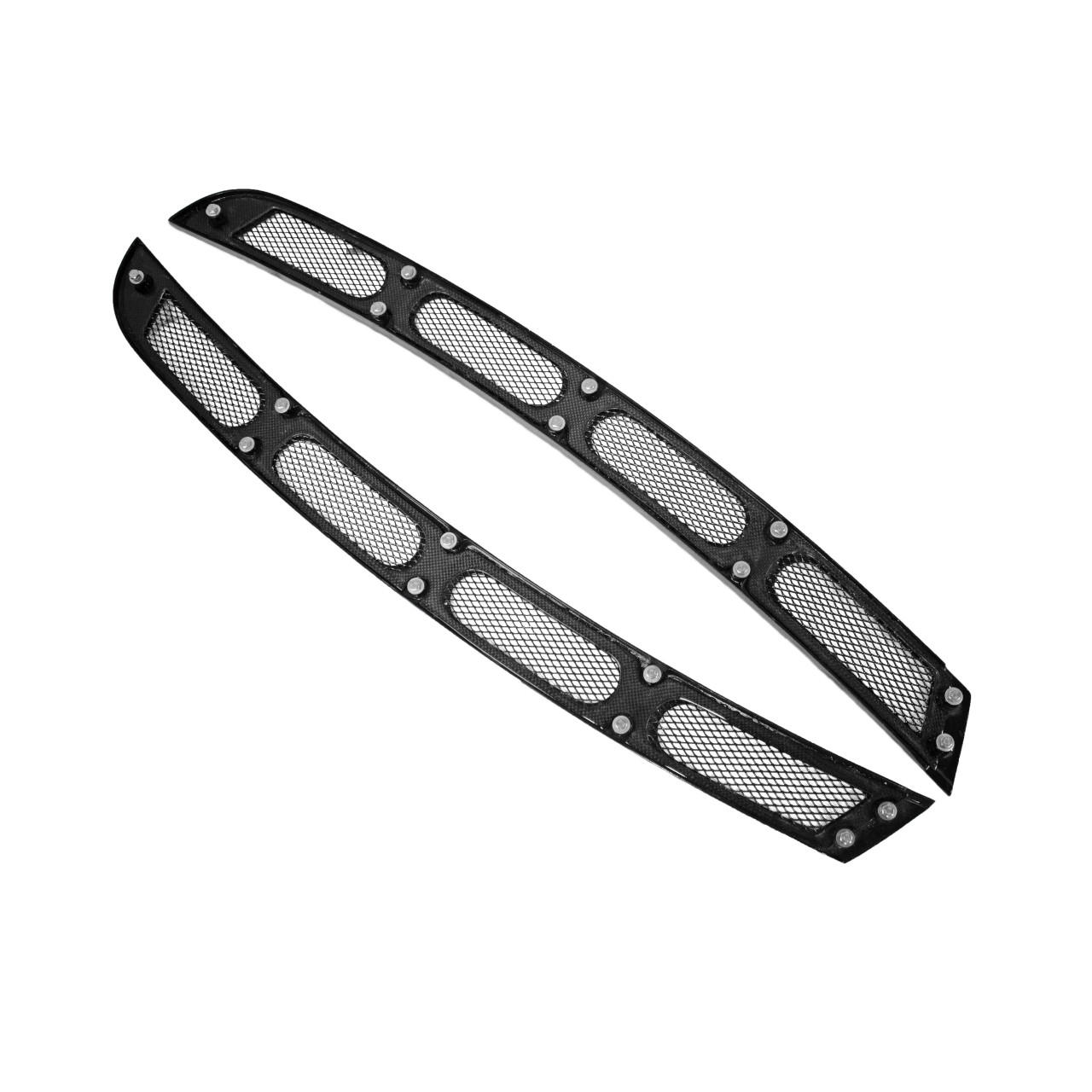 Fabspeed Carbon Fiber Coupe Rear Window Louvers - Ferrari F430 (FS-CF-FER-430RWLC)