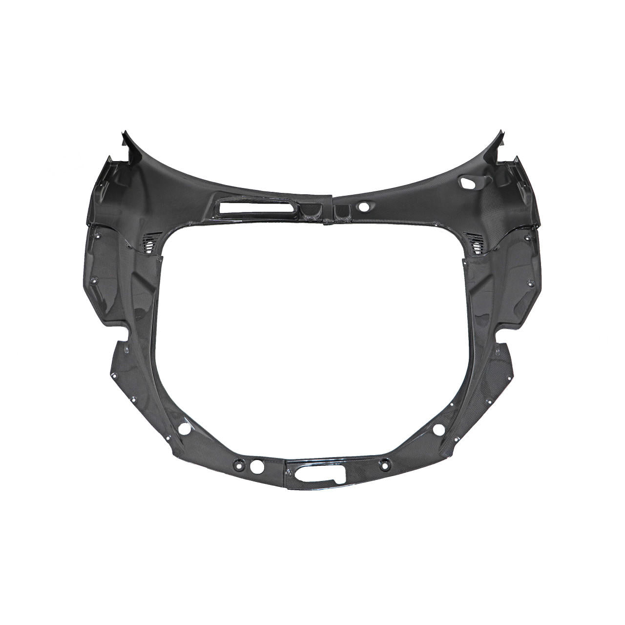 Fabspeed Carbon Fiber Front Bonnet Area Trim - Ferrari 458 Italia/Spider (FS-CF-FER-458FTT)