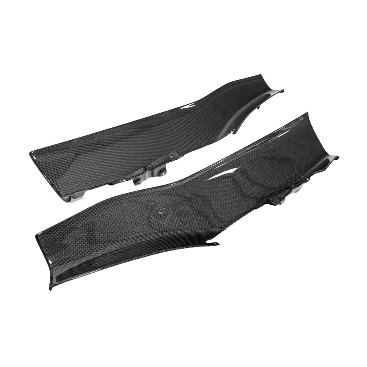 Fabspeed Carbon Fiber Inner Door Panel Inserts - Ferrari 458 Italia/Spider (FS-CF-FER-458DPT)