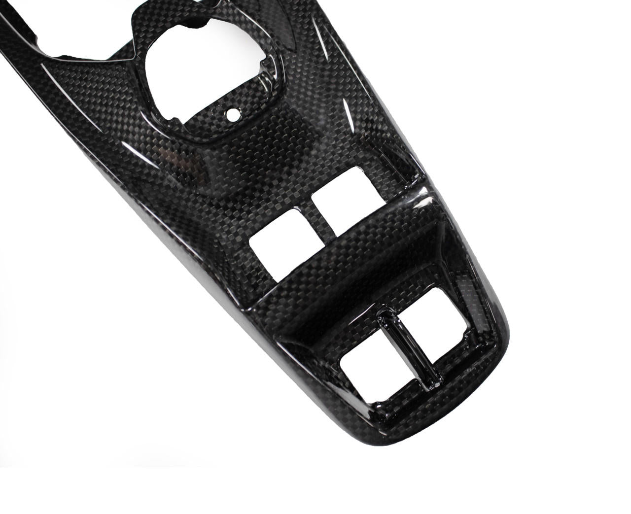 Fabspeed Carbon Fiber Center Console Window Switch Plate - Ferrari 488 GTB/Spider (FS-CF-FER-488CCT)