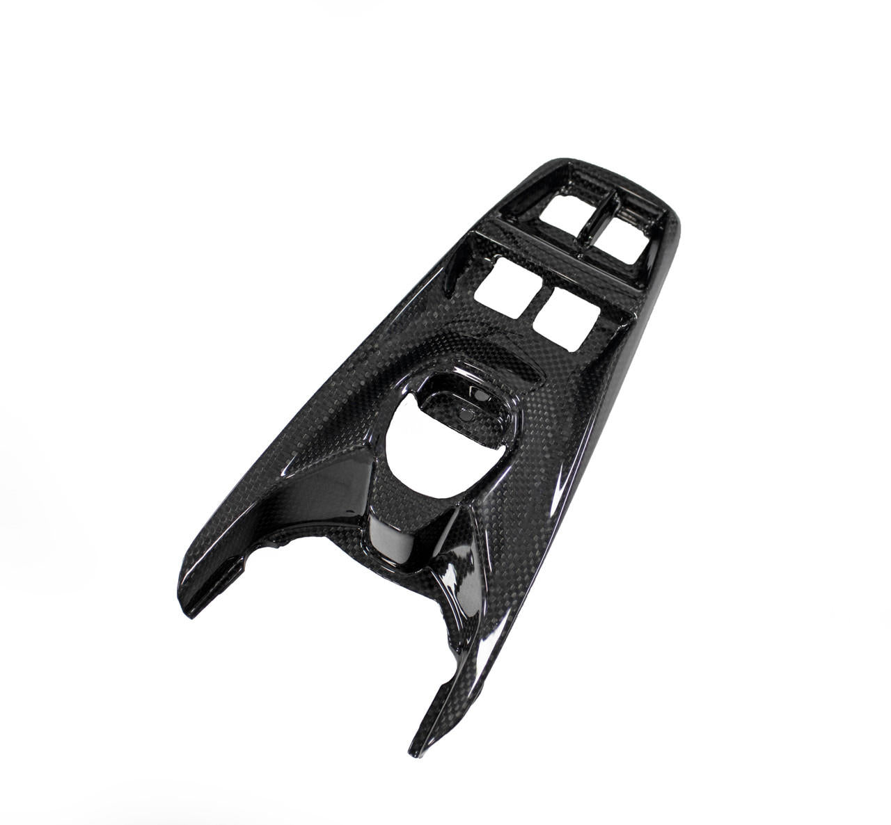 Fabspeed Carbon Fiber Center Console Window Switch Plate - Ferrari 488 GTB/Spider (FS-CF-FER-488CCT)