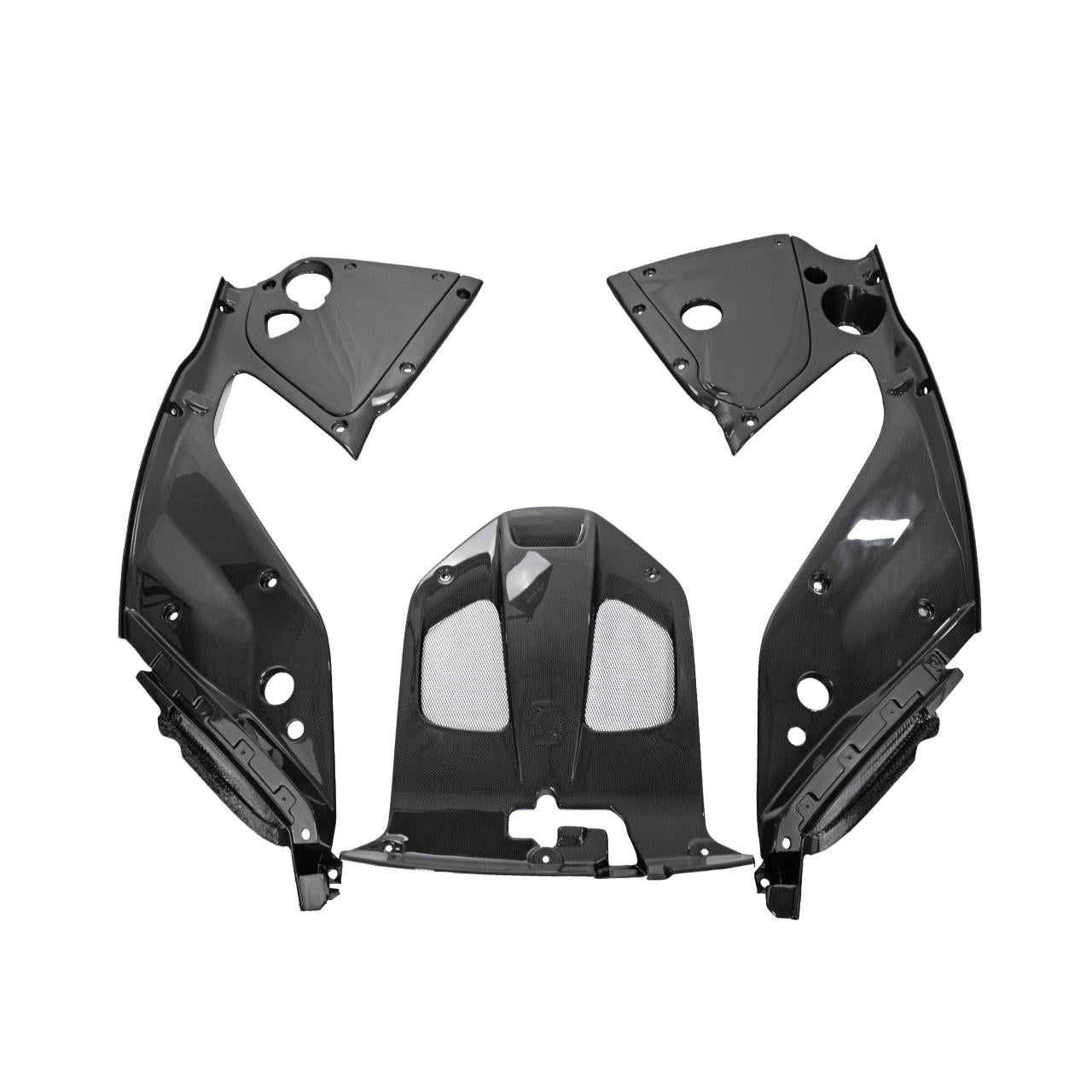 Fabspeed Carbon Fiber 3 Piece Engine Bay Set - Ferrari 812 Superfast (FS-CF-FER-812EBP3)