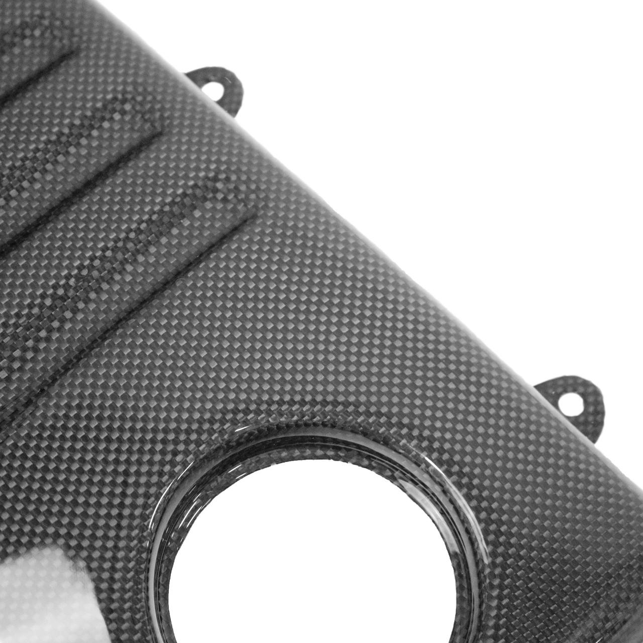 Fabspeed Carbon Fiber Scuderia Style Coolant Tank Cover With Tabs - Ferrari F430 (FS-CF-FER-430CTCRT)