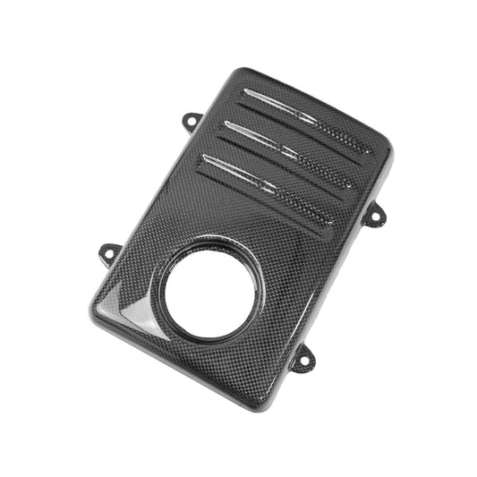 Fabspeed Carbon Fiber Scuderia Style Coolant Tank Cover With Tabs - Ferrari F430 (FS-CF-FER-430CTCRT)