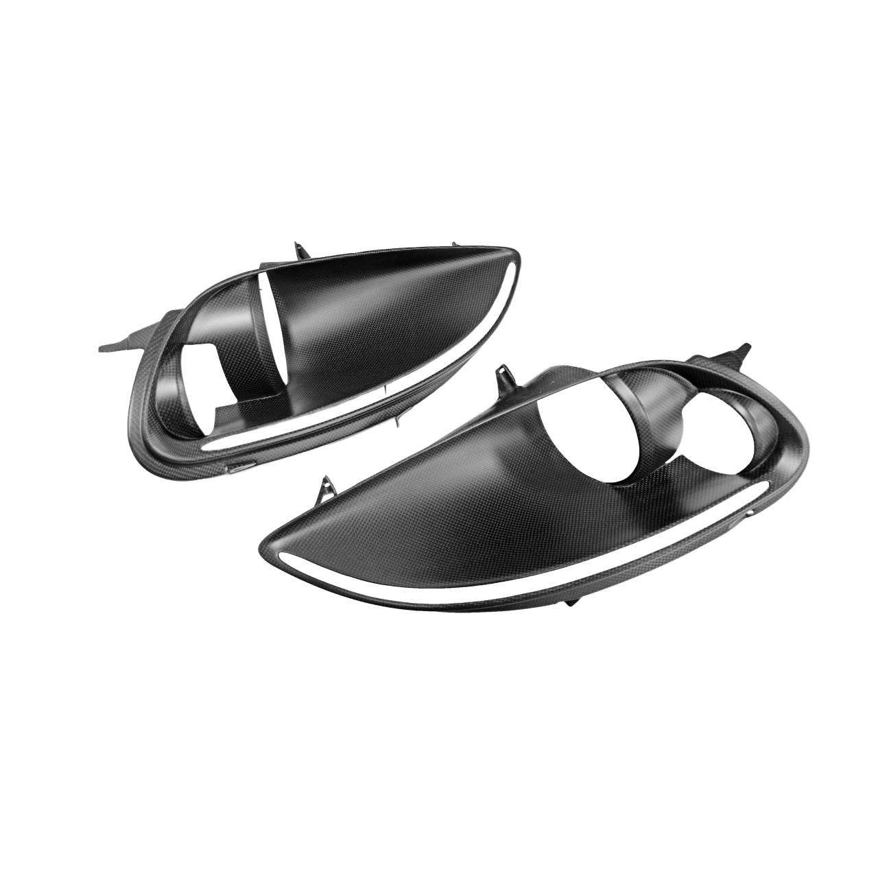 Fabspeed Carbon Fiber Headlight Housing Bezels Matte Finish - Ferrari F430 (FS-CF-FER-430HLB)
