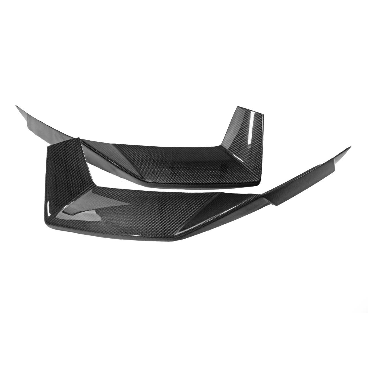 Fabspeed Carbon Fiber Front Bumper Splitters - Lamborghini Aventador (FS-CF-LAM-AVBLS)
