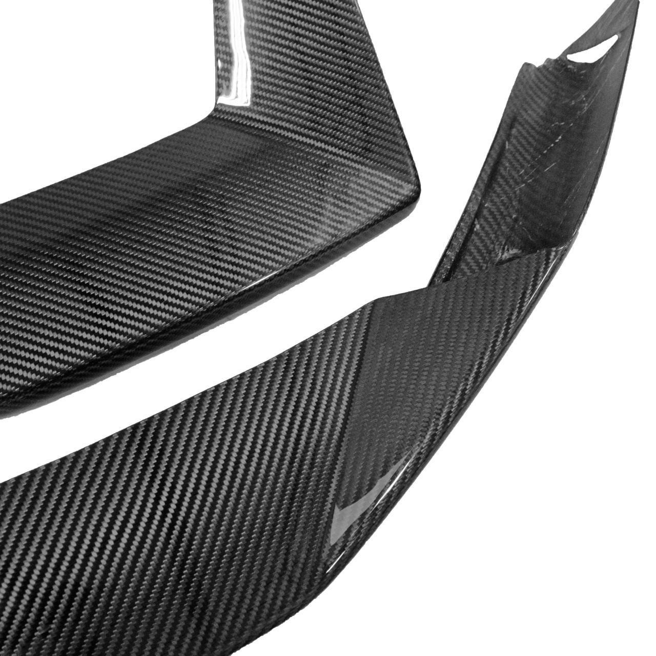 Fabspeed Carbon Fiber Front Bumper Splitters - Lamborghini Aventador (FS-CF-LAM-AVBLS)