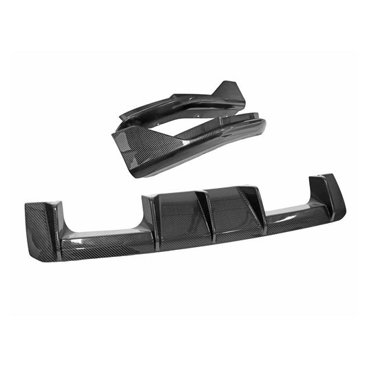 Fabspeed Carbon Fiber BMW 3 Piece Rear Diffuser - BMW G80 M3 Series (FS-CF-BMW-G803PRD)