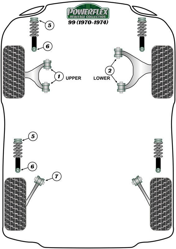 Saab (PFF66-405H) Rear Shock Top Mount