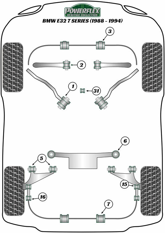 BMW (PFR5-631H) Rear Diff Front Mounting Bush