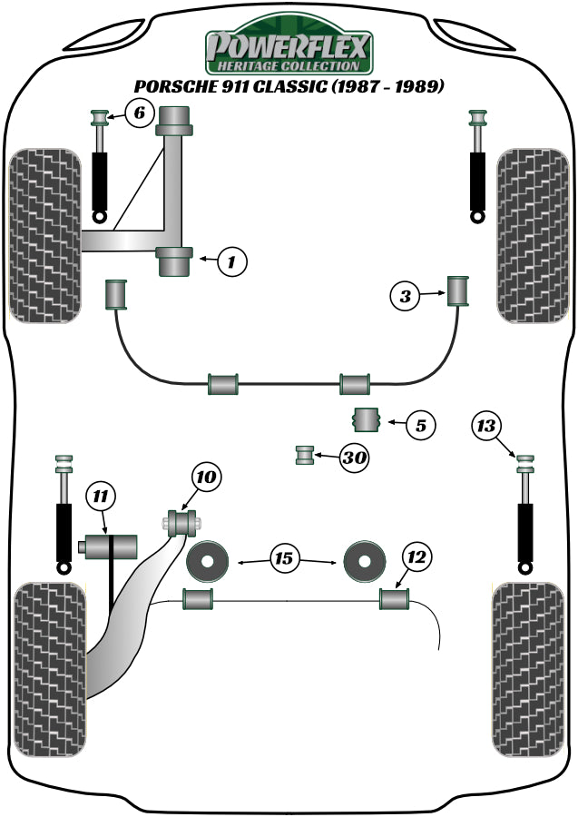 Porsche (PFR57-415H) Engine/Transmission Carrier Bush