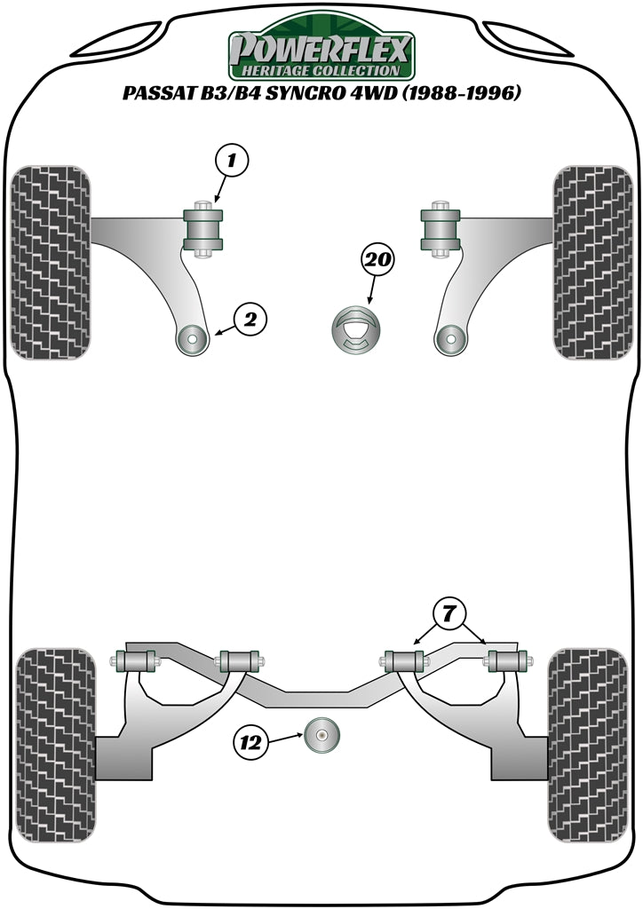 Volkswagen (PFR85-262H) Rear Trailing Arm Bush