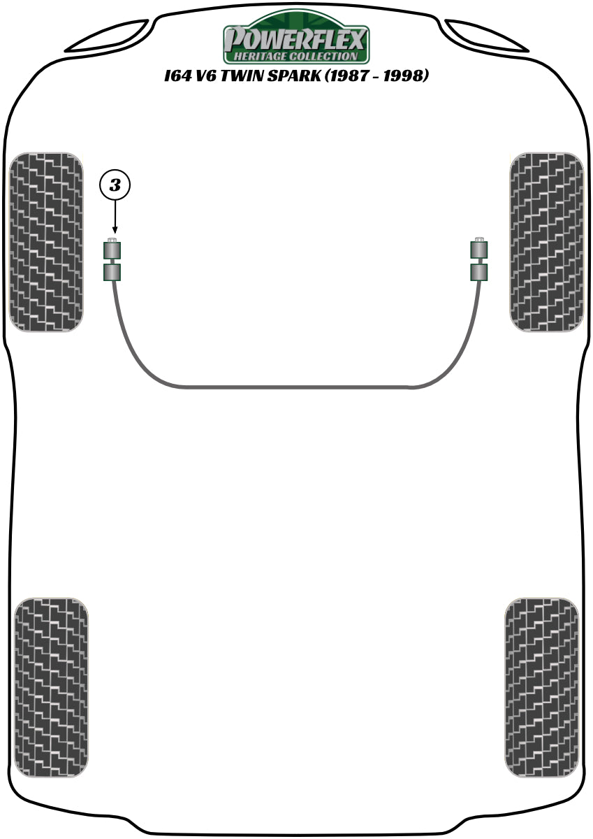 Volkswagen (PFF85-245H) Rear Lower Engine Mount Insert