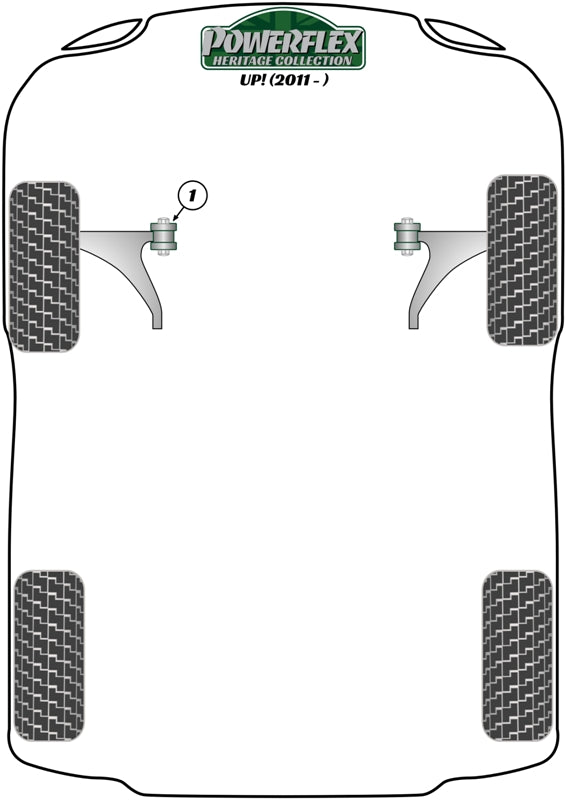 Volkswagen (PFF85-430H) Front Strut Top Mount Bush